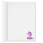 Carte d'anniversaire Unicorn pour enfants - Person (Intérieur (Droit))