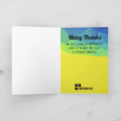 Carte d'anniversaire universel géométrique (Intérieur)