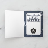 Carte d'anniversaire universelle de l'employé (Intérieur)