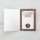 Carte d'anniversaire universelle en cuir pour empl (Intérieur)