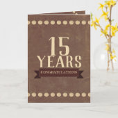 Carte d'anniversaire universelle en cuir pour empl (Fleur jaune)