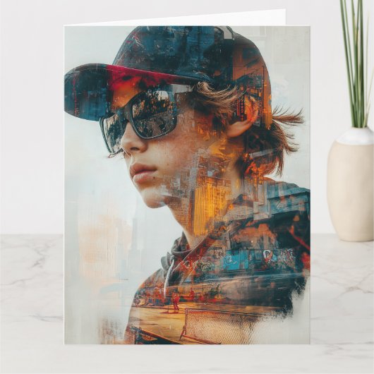 Carte d'anniversaire Urban Vibe (Devant)