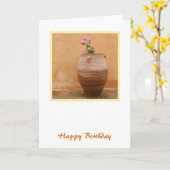 Carte d'anniversaire Urn (Fleur jaune)