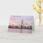 Carte d'anniversaire USA (Fleur jaune)