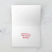 Carte d'anniversaire vache comique (Intérieur)