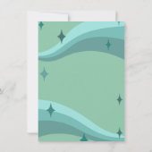 Carte d'anniversaire vague Aqua (Dos)