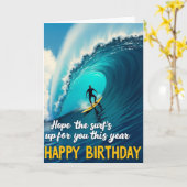 Carte d'anniversaire Vague d'aventure (Fleur jaune)
