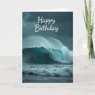 Carte d'anniversaire Vague Puissante