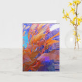 Carte d'anniversaire - varech marin (Fleur jaune)