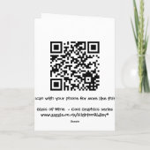 Carte d'anniversaire Verre de vin (Dos)