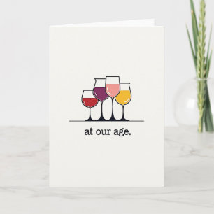 Carte d'anniversaire Verres à Cheers