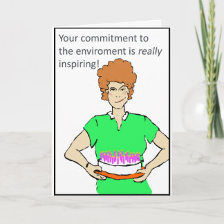 Carte d'anniversaire verte de sourire affecté