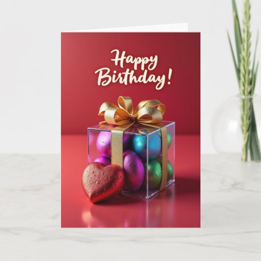 Carte d'anniversaire Vibrant Gems (Devant)