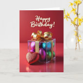 Carte d'anniversaire Vibrant Gems (Fleur jaune)