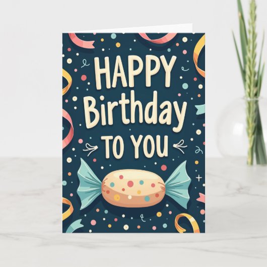 Carte d'anniversaire Vibrant Midnight (Devant)
