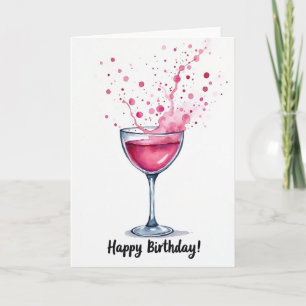 Carte d'anniversaire Vibrant Splash