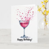 Carte d'anniversaire Vibrant Splash (Fleur jaune)