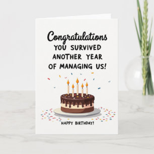 Carte d'anniversaire vibrante