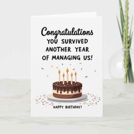 Carte d'anniversaire vibrante (Devant)