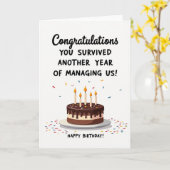Carte d'anniversaire vibrante (Fleur jaune)