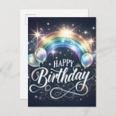 Carte d'anniversaire vibrante (Devant / Derrière)