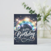 Carte d'anniversaire vibrante (Debout devant)