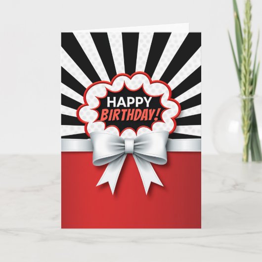Carte d'anniversaire vibrante (Devant)