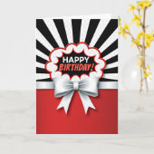 Carte d'anniversaire vibrante (Fleur jaune)
