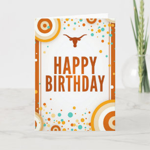 Carte d'anniversaire vibrante à cornes