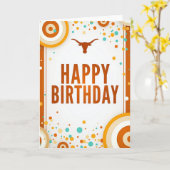 Carte d'anniversaire vibrante à cornes (Fleur jaune)