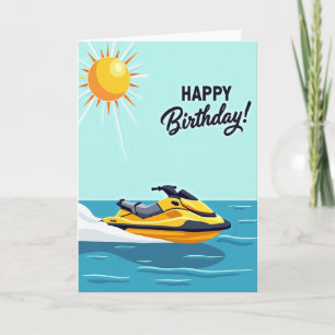 Carte d'anniversaire vibrante d'été
