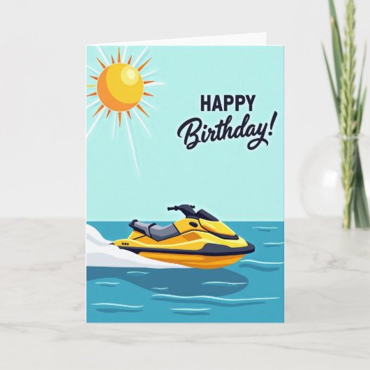 Carte d'anniversaire vibrante d'été (Devant)