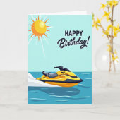 Carte d'anniversaire vibrante d'été (Fleur jaune)