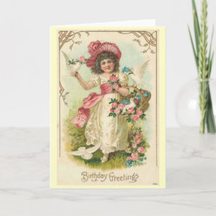 Carte d'anniversaire victorienne