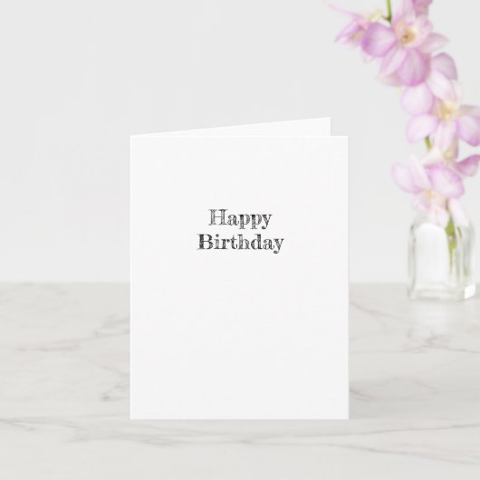 Carte d'anniversaire vide (Orchidée)