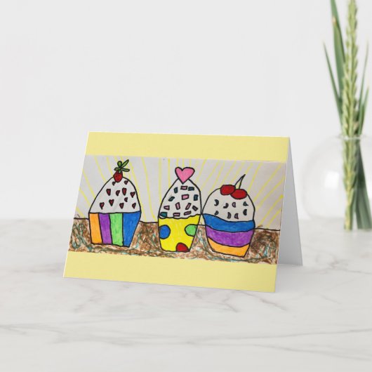 Carte d'anniversaire (vide à l'intérieur) (Devant)