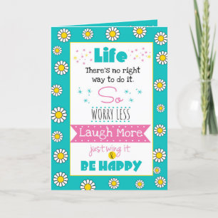 Carte d'anniversaire "Vie - Juste l'escadre"