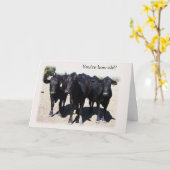 Carte d'anniversaire "Vieillir" (Fleur jaune)