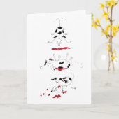 Carte d'anniversaire vilaine de chien (Fleur jaune)