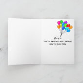 Carte d'anniversaire vin blanc et bouteille (Intérieur)