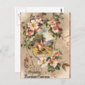 Carte d'anniversaire vintage (Devant / Derrière)