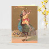 Carte d'anniversaire vintage (Fleur jaune)