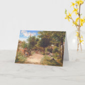 Carte d'anniversaire vintage (Fleur jaune)