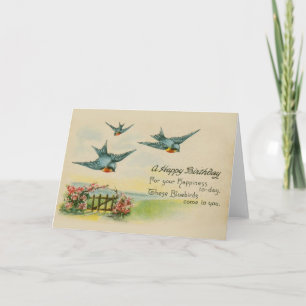 Carte d'anniversaire vintage