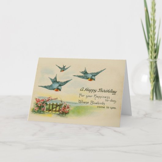 Carte d'anniversaire vintage (Devant)