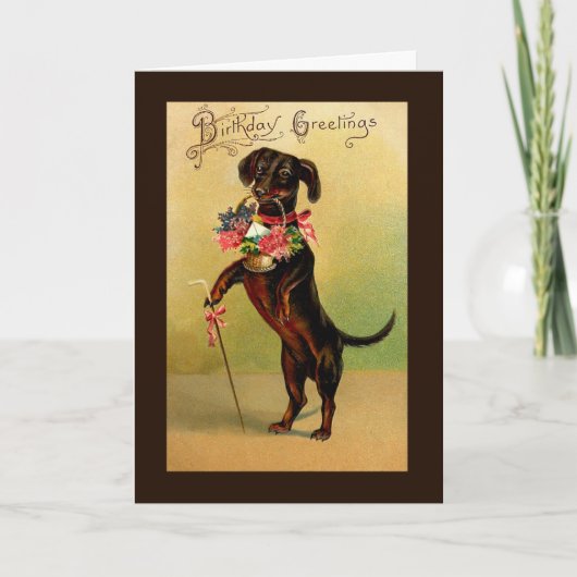 Carte d'anniversaire vintage (Devant)