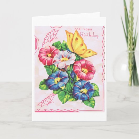 Carte d'anniversaire vintage (Devant)