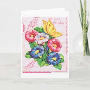 Carte d'anniversaire vintage