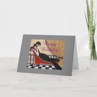 Carte d'anniversaire vintage