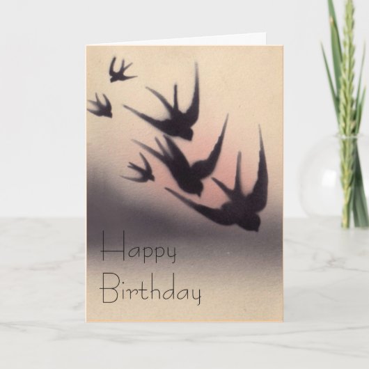 Carte d'anniversaire vintage (Devant)